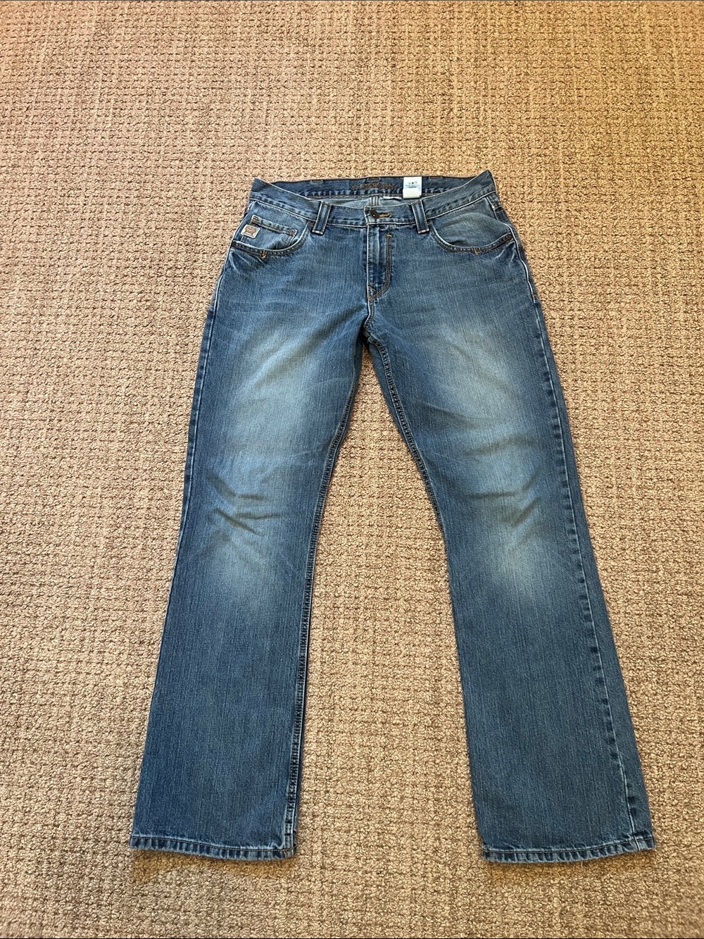 Cinch 35x34 Men's Faded Blue Straight Jeans